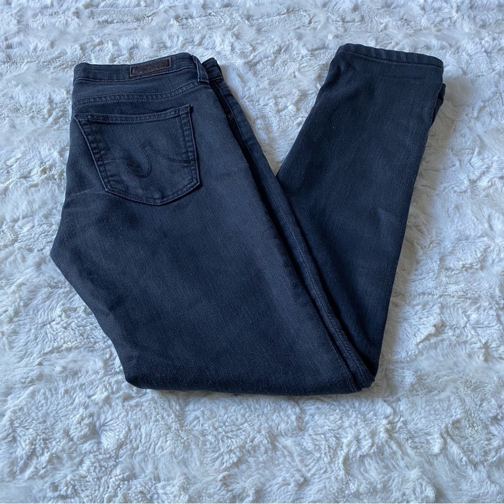 AG Adriano Goldschmied Women's Gray The Stilt Cigarette Leg Jeans Size 26